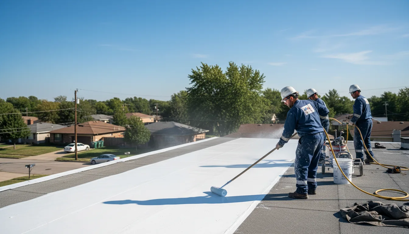 Commercial roof coating in Leavittsburg, OH near me